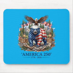 Aamerica 250 Honey Badger Patriotic Usa Mouse Pad