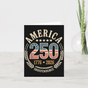 Aamerica 250 Independence 1776 2026 Usa Card