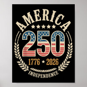 Aamerica 250 Independence 1776 2026 Usa Poster