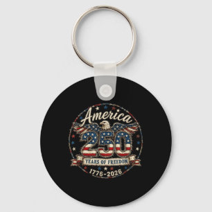 Aamerica 250 Years Of Dom 1776 2026 Eagle Key Ring