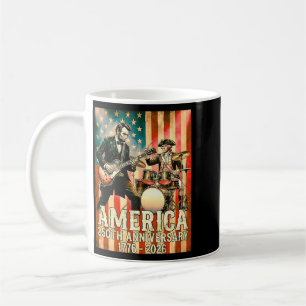 Aamerica 250th Anniversary Rock Band Patriotic Coffee Mug
