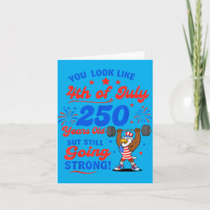 Aamerica 250th Birthday Funny Usa 1776-2026 Card