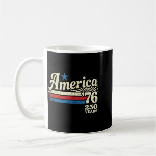 Aamerica 76 Retro 250 Years 1776 2026 250th Coffee Mug