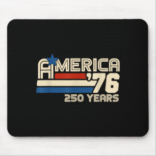 Aamerica 76 Retro 250 Years 1776 2026 250th Mouse Pad