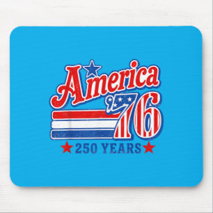 Aamerica 76 Retro 250 Years 1776 2026 250th Mouse Pad
