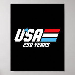 Aamerica 76 Retro 250 Years 1776 2026 250th Usa Poster