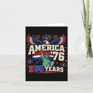 Aamerica 76 Retro 250 Years 1776 2026 Eagle 250th Card