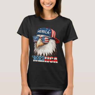 Aamerica Bald Eagle Aamerican Flag Patriotic 4th T-Shirt