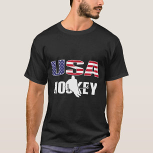 Aamerica Ice Hockey Lovers Jersey - Usa Flag T-Shirt