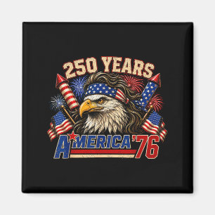 Aamerica Retro 250 Year Anniversary Usa 1776-2026 Magnet