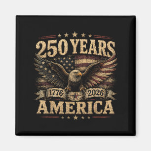 Aamerica Retro 250 Years 250th Anniversary Usa Magnet