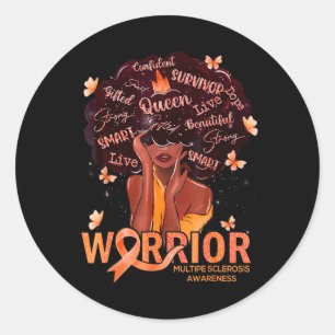 Aamerican Afro Black Women Queen Multiple Classic Round Sticker
