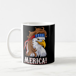 Aamerican Flag America Eagle Mullet Shirt Men Boy Coffee Mug