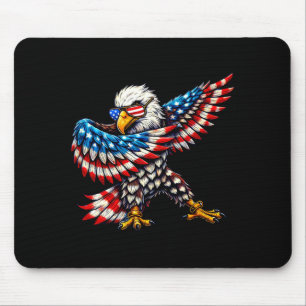 Aamerican Flag Bald Eagle Patriotic Eagle 4th Of Mouse Pad
