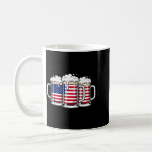 Aamerican Flag Beer Mugs Patriotic Usa July 4th