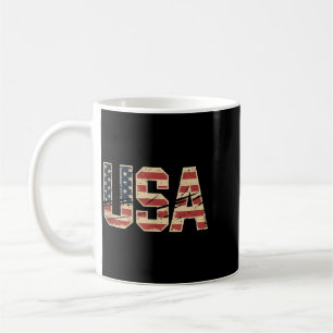 Aamerican Flag Hockey Coffee Mug