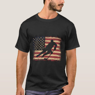 Aamerican Flag Hockey T-Shirt