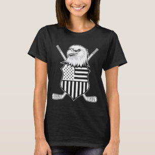 Aamerican Flag Hockey T-Shirt