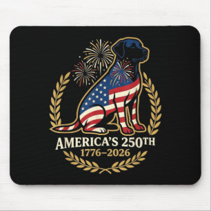 Aamericas 250th Anniversary 1776-2026 Patriotic Mouse Pad