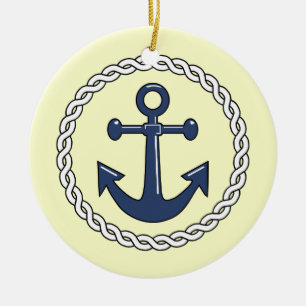 Aanchor Nautical Christmas Ornament