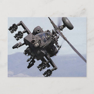 Aapache Attack Helicopter Postcard