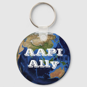 AAPI Ally Key Ring