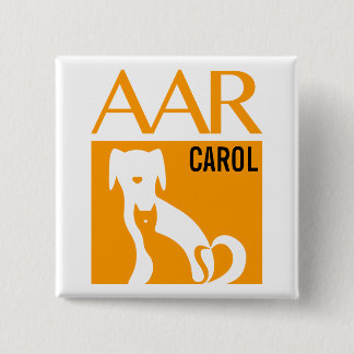 AAR Logo Button w/ Customisable Name, 2"sq.