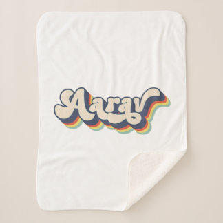 Aarav Name Personalised Surname First Name Aarav P Sherpa Blanket