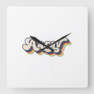 Aarav Name Personalised Surname First Name Aarav P Square Wall Clock