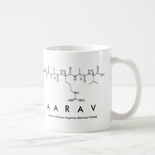 Aarav peptide name mug