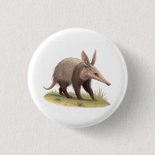 Aardvark 3 Cm Round Badge
