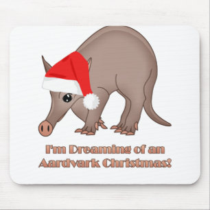 Aardvark Christmas Mouse Pad