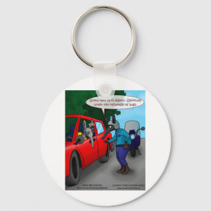 Aardvark Driving While Bugged Funny Tees Mugs Gift Key Ring