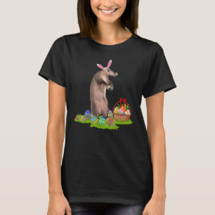 Aardvark Easter Egg Hunting Bunny Aardvark Easter  T-Shirt