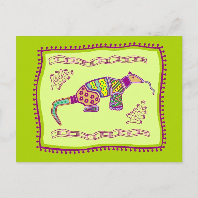 Aardvark Quilt Postcard (Front)