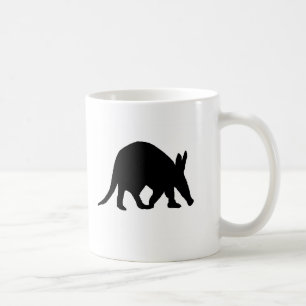 Aardvark silhouette coffee mug