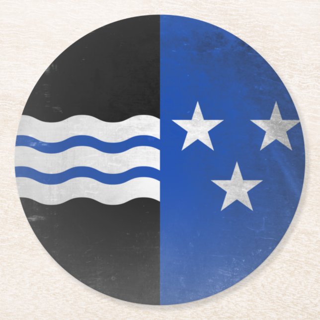 Aargau Round Paper Coaster (Front)