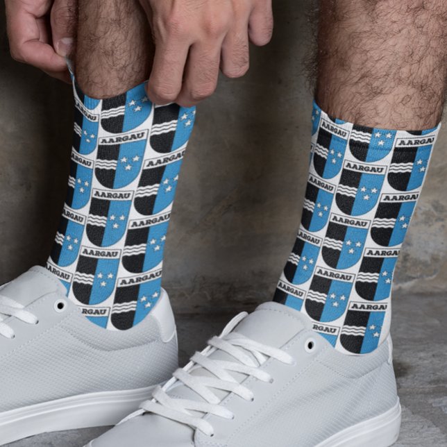 Aargau, Switzerland. Swiss Cantons Coat of Arms Socks (Creator Uploaded)