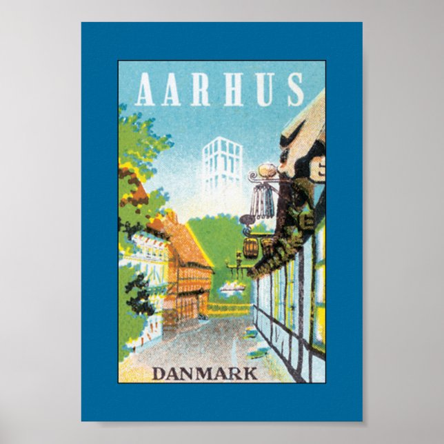 Aarhus Danmark (canvas) Poster (Front)