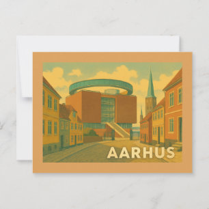 Aarhus Denmark Cityscape Postcard