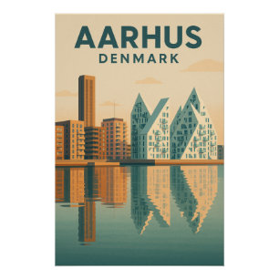 AARHUS — DENMARK Travel art 2026 Poster