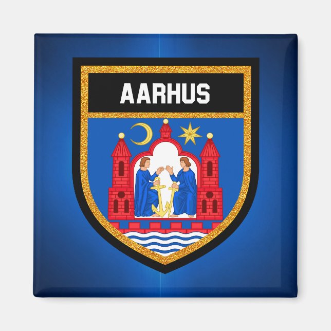 Aarhus Flag Magnet (Front)