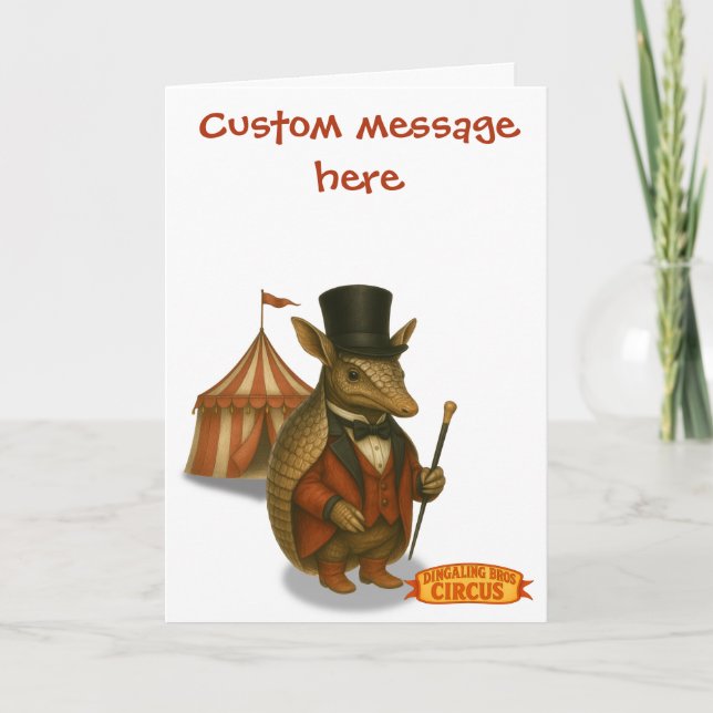 Aaron, aardvark ringmaster card (Front)