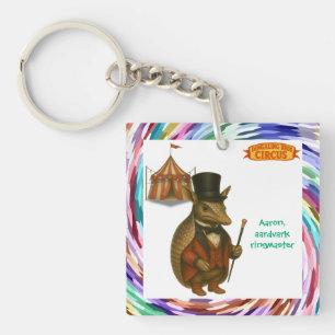 Aaron, aardvark ringmaster key ring