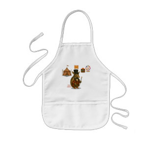 Aaron, aardvark ringmaster kids apron