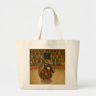 Aaron, aardvark ringmaster large tote bag