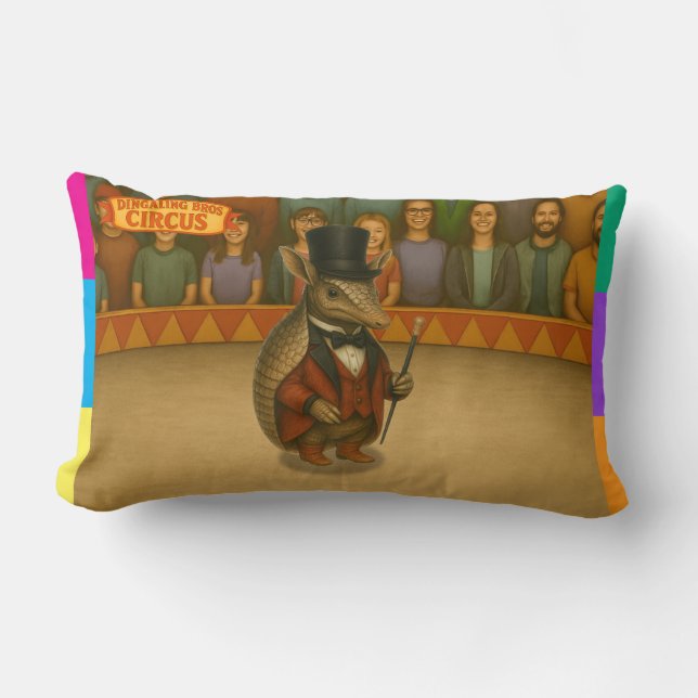 Aaron, aardvark ringmaster lumbar cushion (Front)