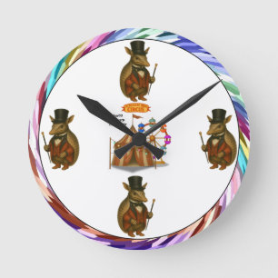 Aaron, aardvark ringmaster round clock