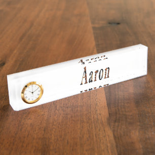 Aaron Boys Name Logo, Nameplate
