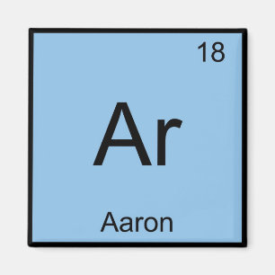 Aaron Chemistry Element Symbol Periodic Table Name Magnet